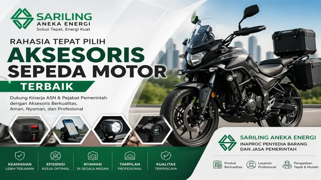 Aksesoris Sepeda Motor terbaik untuk operasional ASN dan pemerintah dari Sariling Aneka Energi”