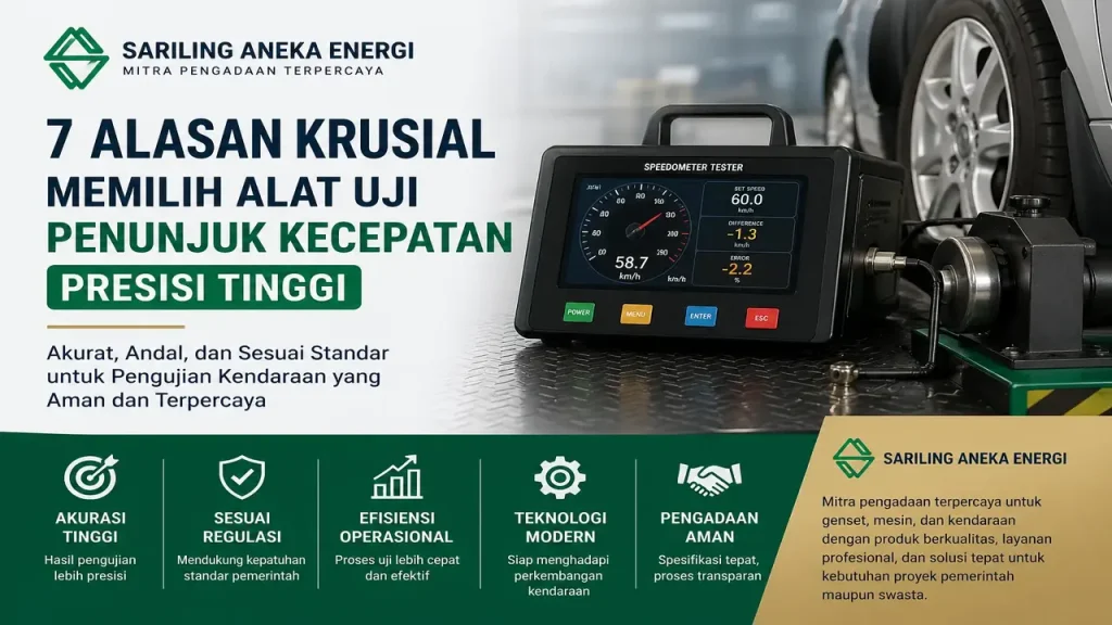 alat uji penunjuk kecepatan presisi tinggi untuk pengujian kendaraan oleh Sariling Aneka Energi