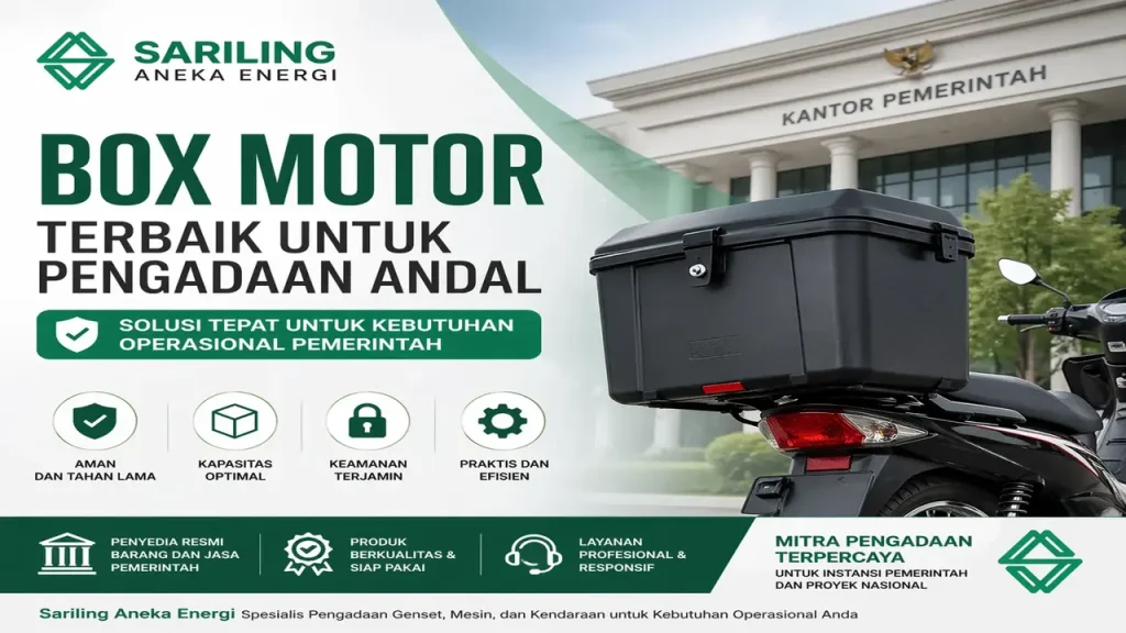 Box Motor untuk pengadaan pemerintah oleh Sariling Aneka Energi yang aman dan efisien