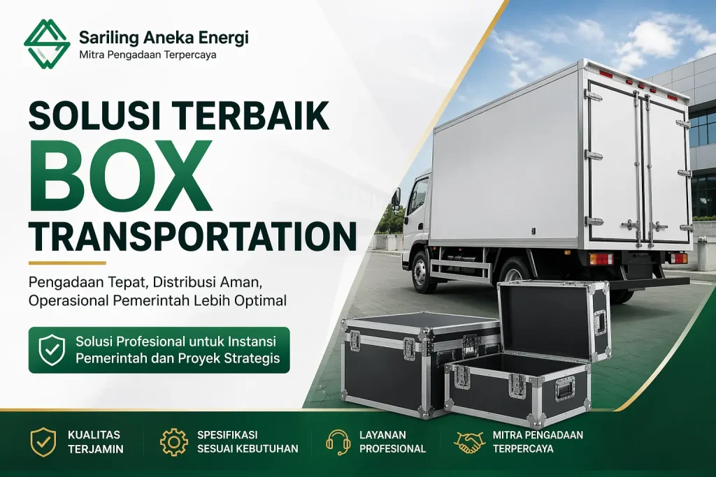 Box Transportation profesional dari Sariling Aneka Energi untuk kebutuhan distribusi dan pengadaan pemerintah
