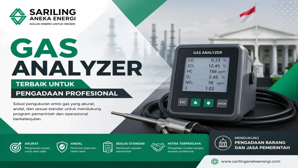 Gas Analyzer terbaik untuk pengadaan pemerintah oleh Sariling Aneka Energi