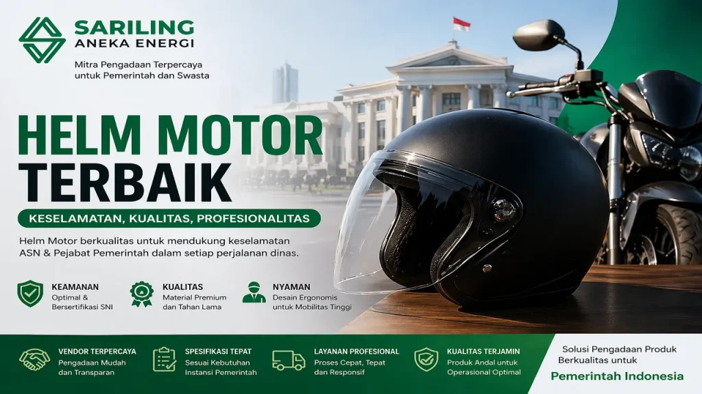 Helm motor terbaik untuk ASN dan pejabat pemerintah dengan standar keamanan tinggi