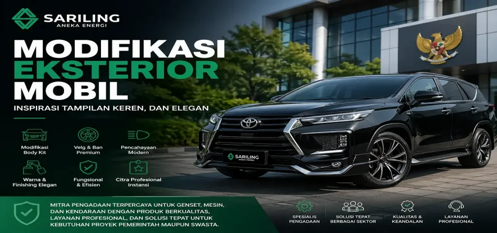 Modifikasi eksterior mobil keren dan elegan dengan body kit premium oleh Sariling Aneka Energi