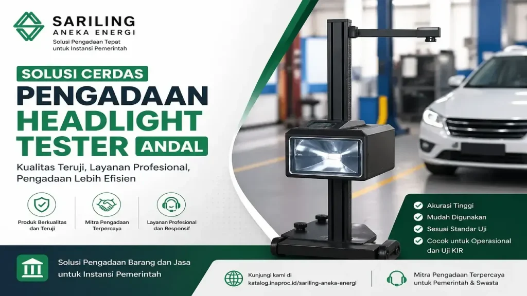 Pengadaan speedometer tester untuk pemerintah oleh Sariling Aneka Energi dengan alat uji akurasi kendaraan profesional