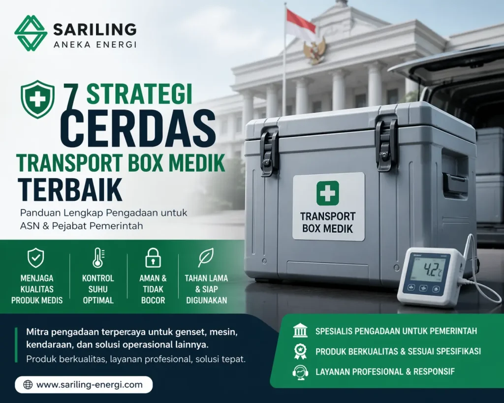 Transport Box Medik berkualitas untuk pengadaan pemerintah oleh Sariling Aneka Energi