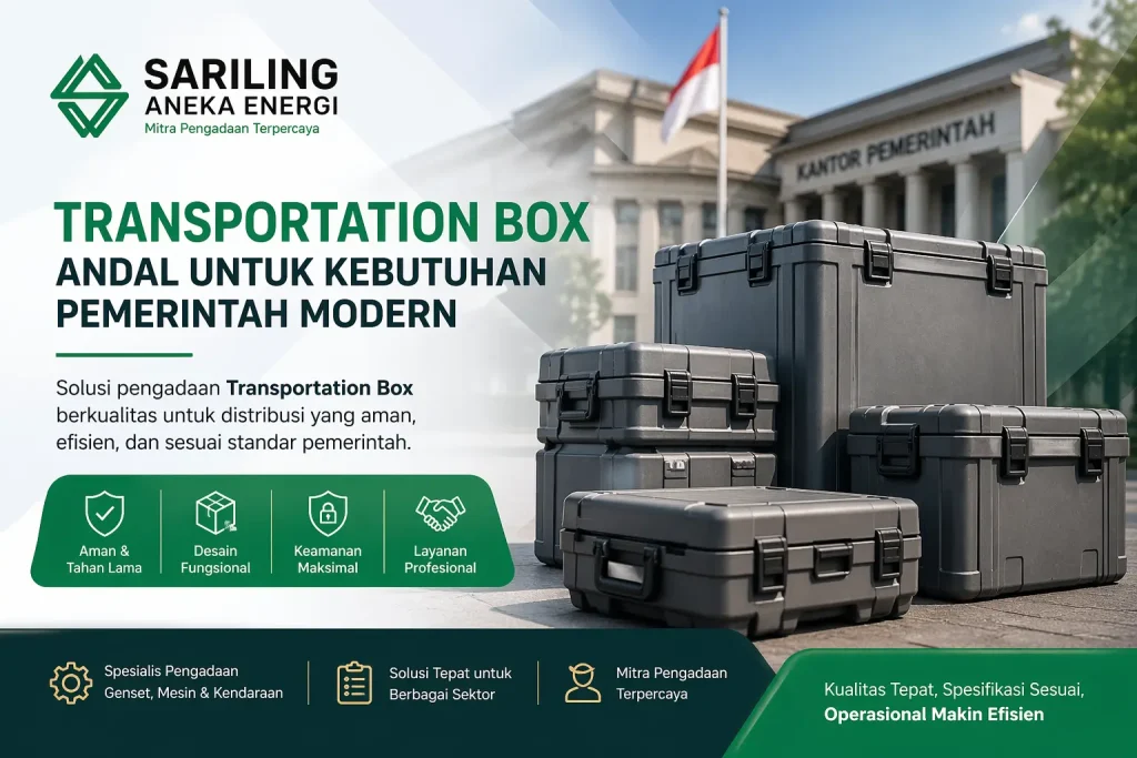 Transportation Box berkualitas untuk kebutuhan distribusi pemerintah oleh Sariling Aneka Energi