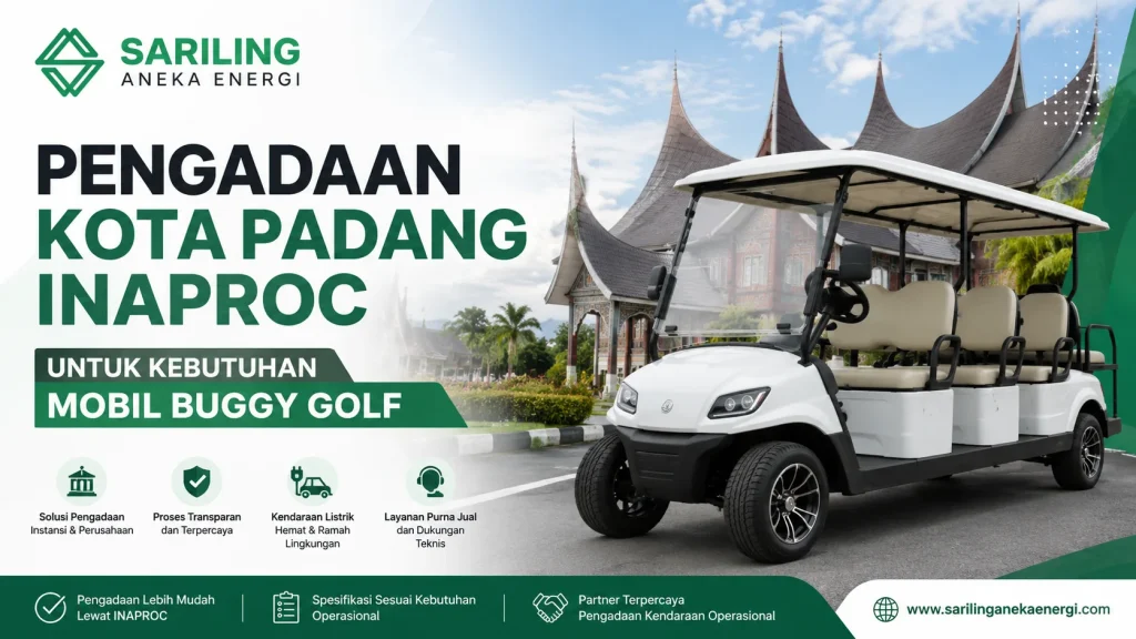 Ilustrasi Gambar Pengadaan Kota Padang Inaproc untuk kebutuhan mobil buggy golf PT. Sariling Aneka Energi