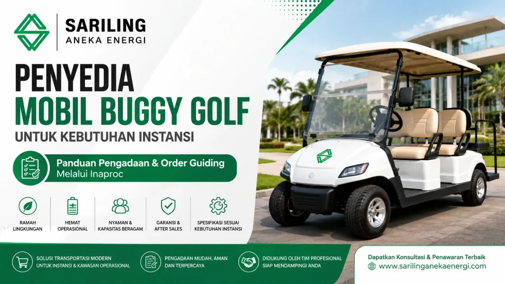 Penyedia Mobil Buggy Golf elektrik untuk transportasi internal instansi