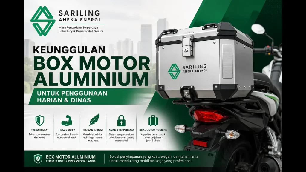 Box motor aluminium untuk penggunaan harian dan dinas dari Sariling Aneka Energi