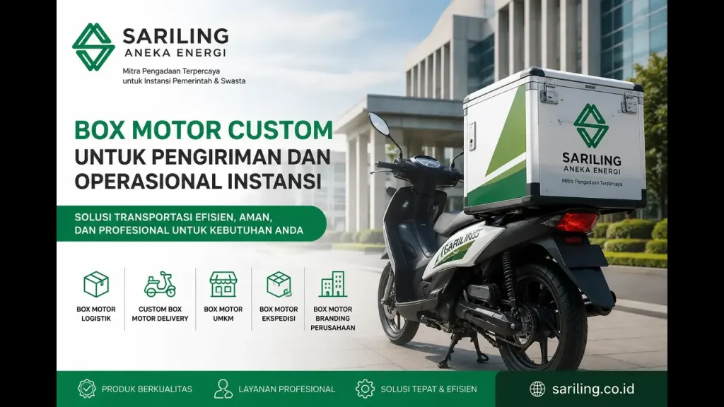 Box motor custom untuk pengiriman dan operasional instansi dari Sariling Aneka Energi