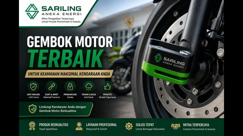 Gembok motor terbaik untuk keamanan maksimal kendaraan Anda oleh Sariling Aneka Energi