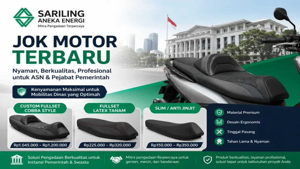 Jok motor terbaru dari Sariling Aneka Energi untuk ASN dan pejabat pemerintah