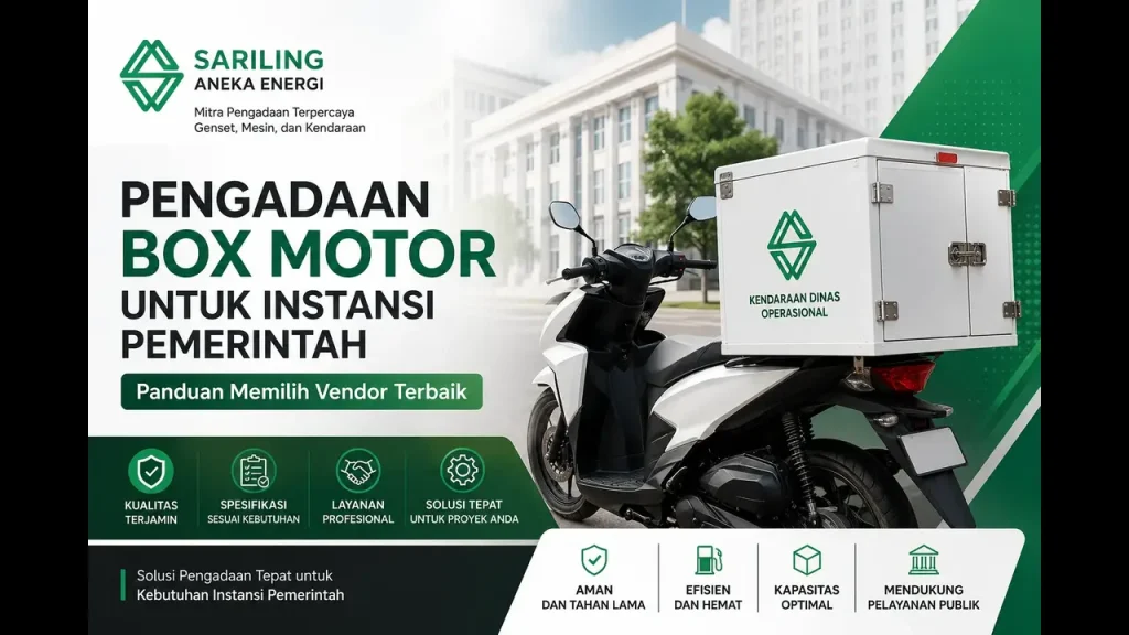 Pengadaan box motor untuk instansi pemerintah oleh Sariling Aneka Energi