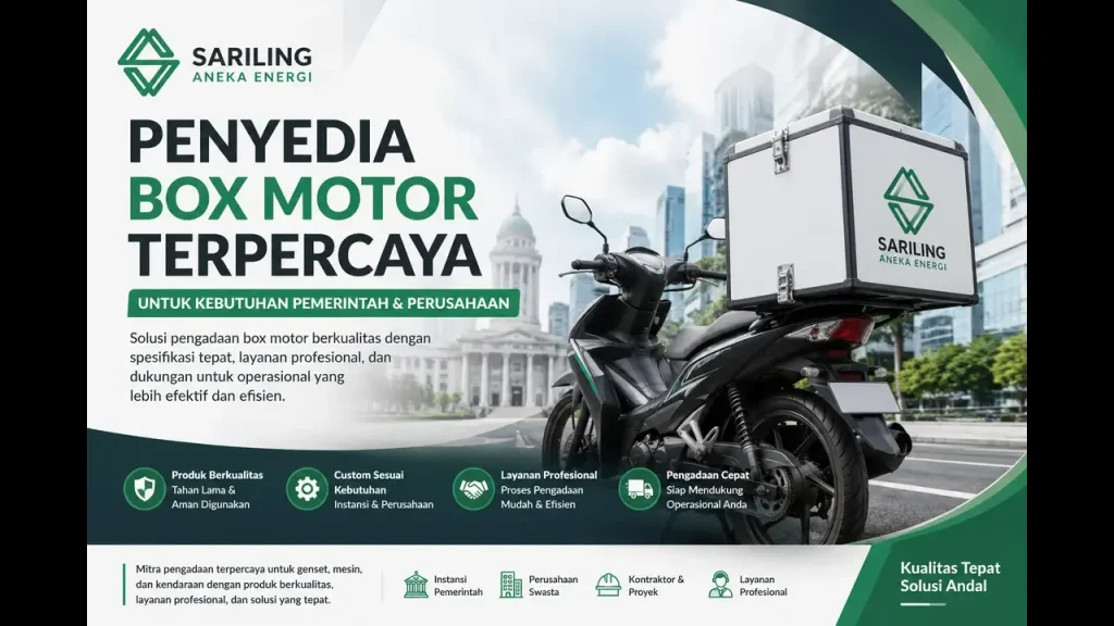 Penyedia box motor terpercaya untuk kebutuhan pemerintah dan perusahaan dari Sariling Aneka Energi
