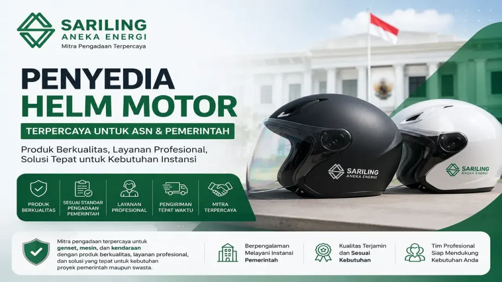 Penyedia helm motor Sariling Aneka Energi untuk kebutuhan ASN dan pemerintah