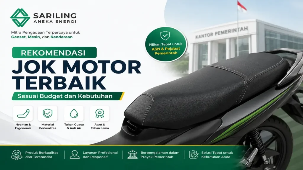 Rekomendasi jok motor terbaik sesuai budget dan kebutuhan dari Sariling Aneka Energi untuk ASN dan Pemerintah