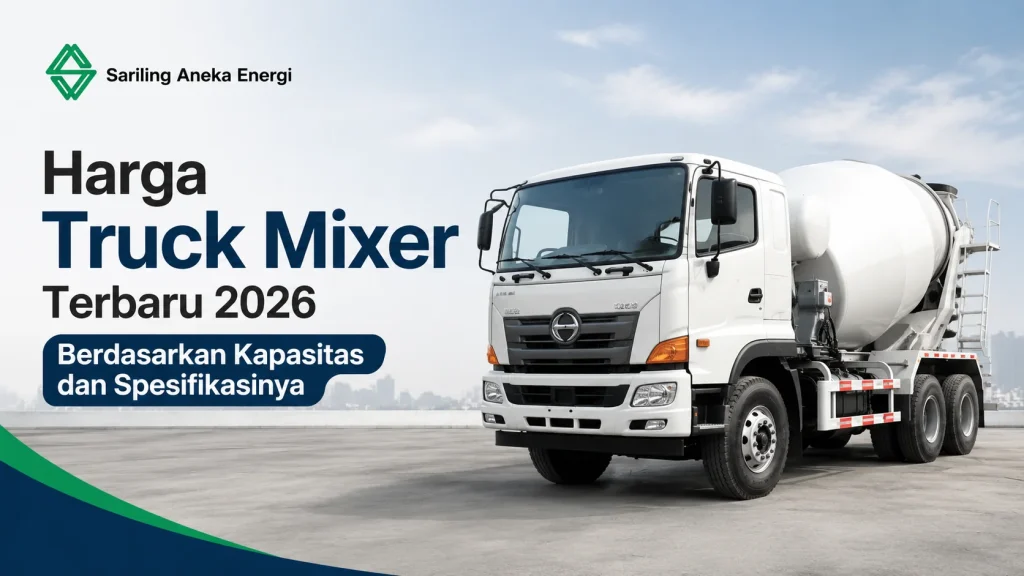 Ilustrasi Gambar Harga Truck Mixer Terbaru 2026 berdasarkan kapasitas dan spesifikasinya