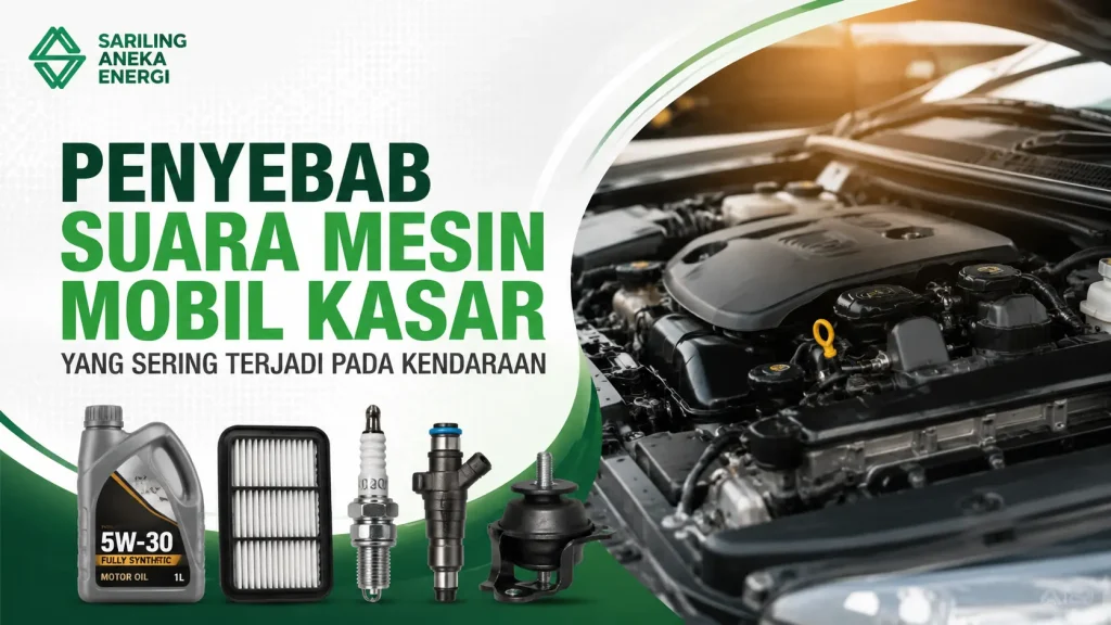 Penyebab suara mesin mobil kasar saat teknisi memeriksa komponen mesin kendaraan di bengkel profesional