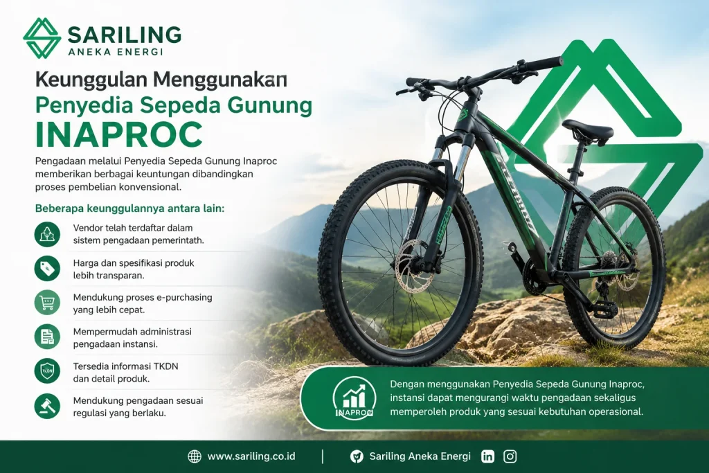 Penyedia Sepeda Gunung Inaproc Sariling Aneka Energi untuk pengadaan instansi pemerintah