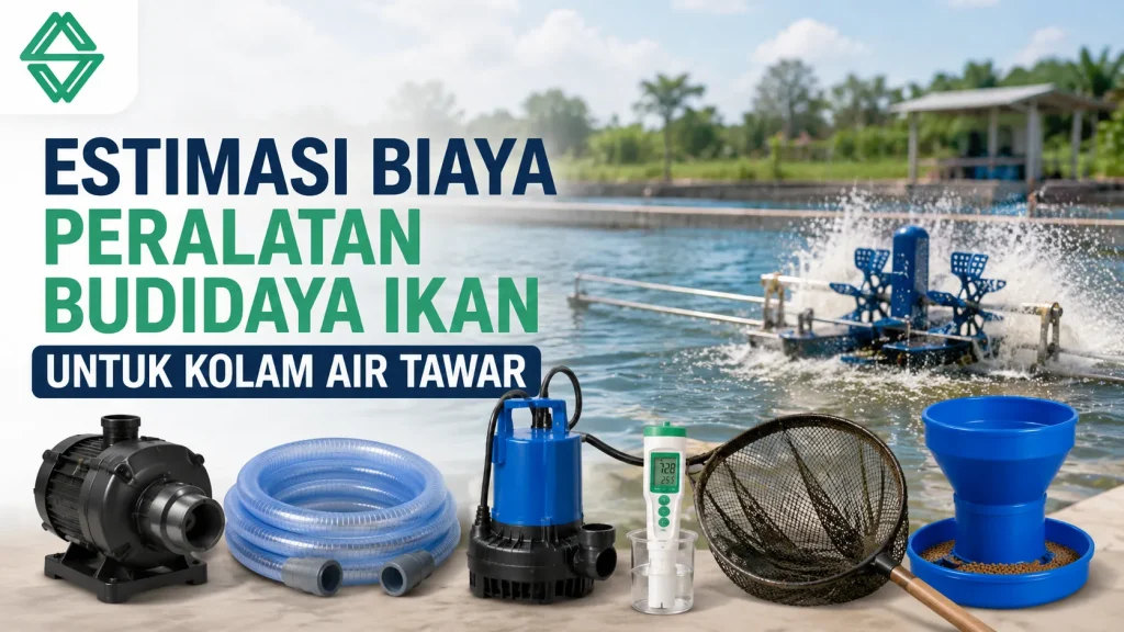 Harga Peralatan Budidaya Ikan untuk kolam air tawar beserta estimasi biaya peralatan budidaya