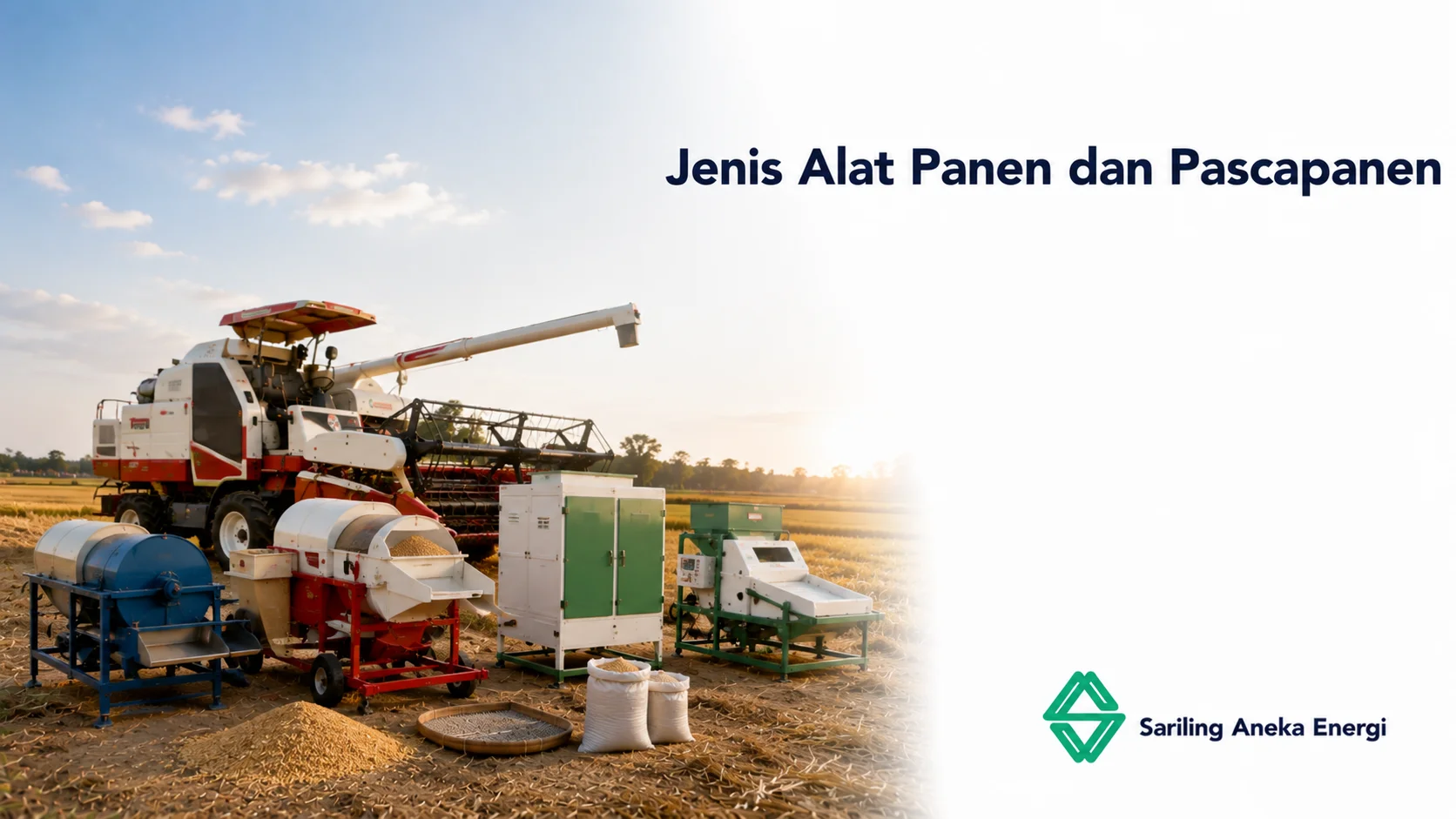 Mesin panen dan pascapanen modern untuk meningkatkan efisiensi serta kualitas hasil pertanian