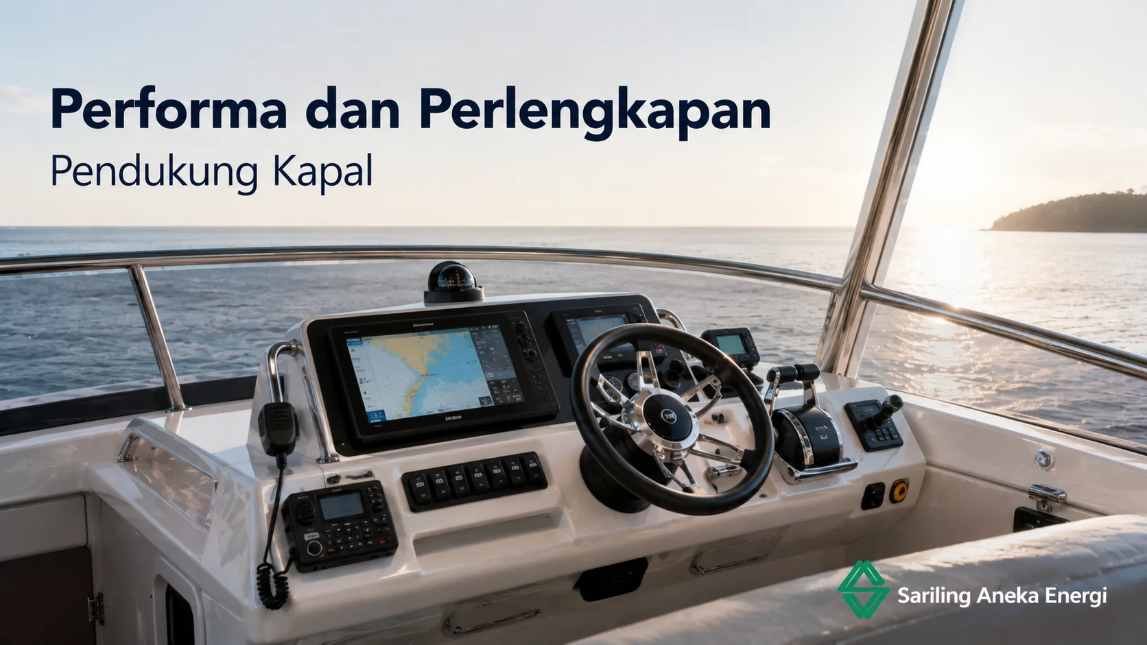 Panel navigasi dan perlengkapan kapal fiberglass yang mendukung operasional aman dan efisien di perairan
