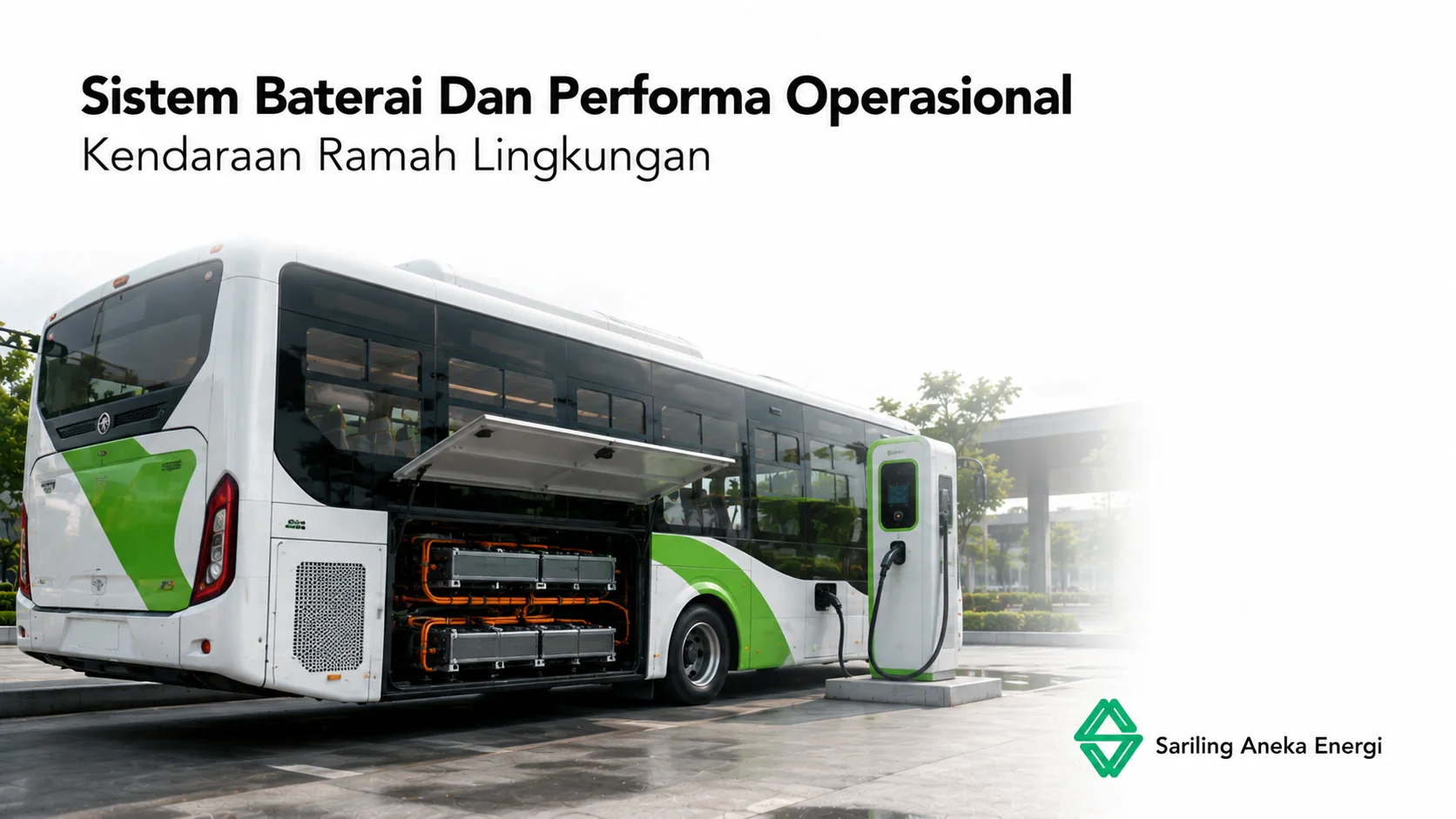 Sistem baterai bus listrik sedang untuk operasional ramah lingkungan