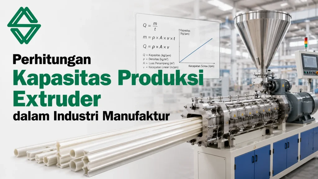 Kapasitas Produksi Extruder pada mesin ekstrusi industri untuk menghasilkan produk secara efisien dengan output yang stabil dan presisi