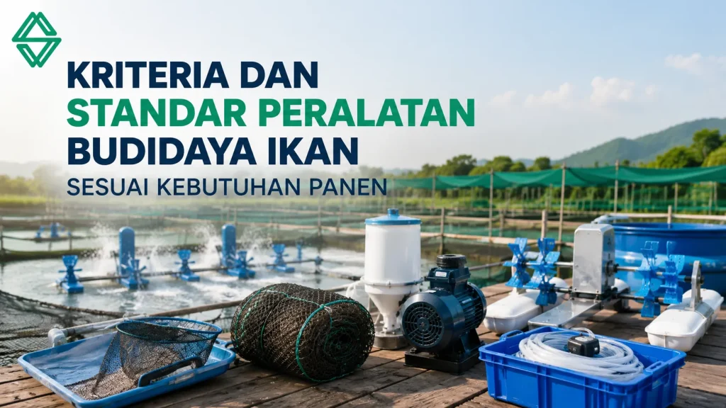 Standar Peralatan Budidaya Ikan sesuai kebutuhan panen
