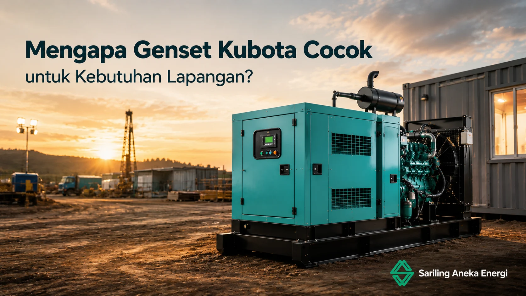 Genset Kubota untuk kebutuhan lapangan.