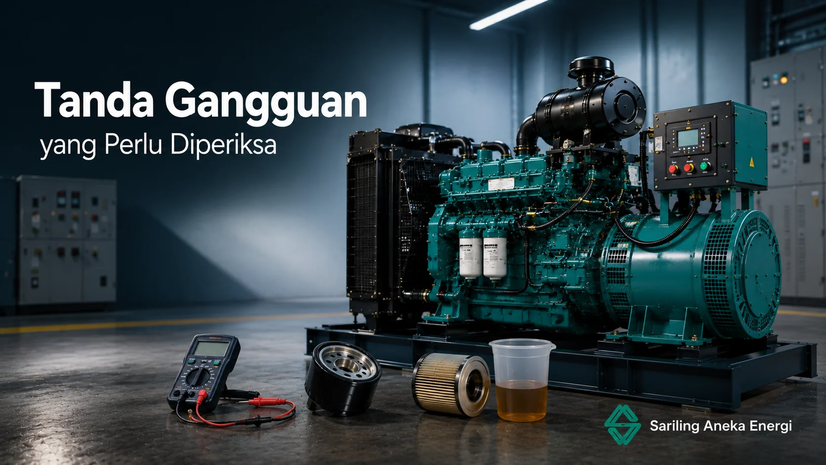 Tanda gangguan pada genset Kubota yang perlu diperiksa.