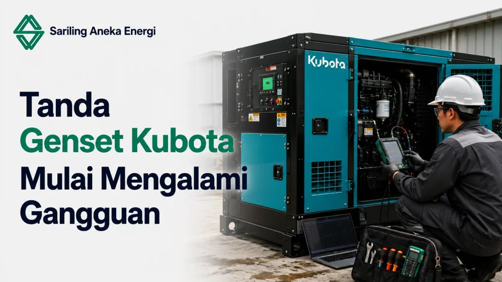 Kontraktor instalasi genset dan panel listrik untuk pemeriksaan genset Kubota