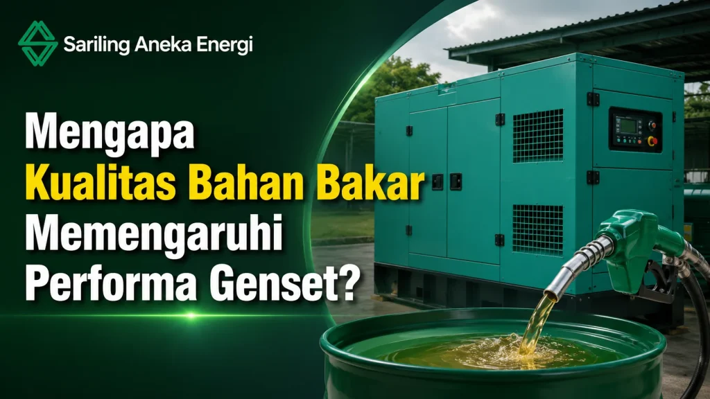 Perusahaan penyedia genset profesional membahas pengaruh kualitas bahan bakar terhadap performa genset.