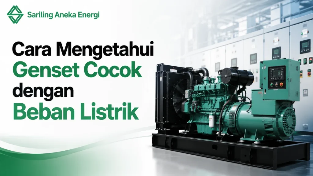 Pusat distributor genset nasional menjelaskan cara memilih genset sesuai beban listrik.