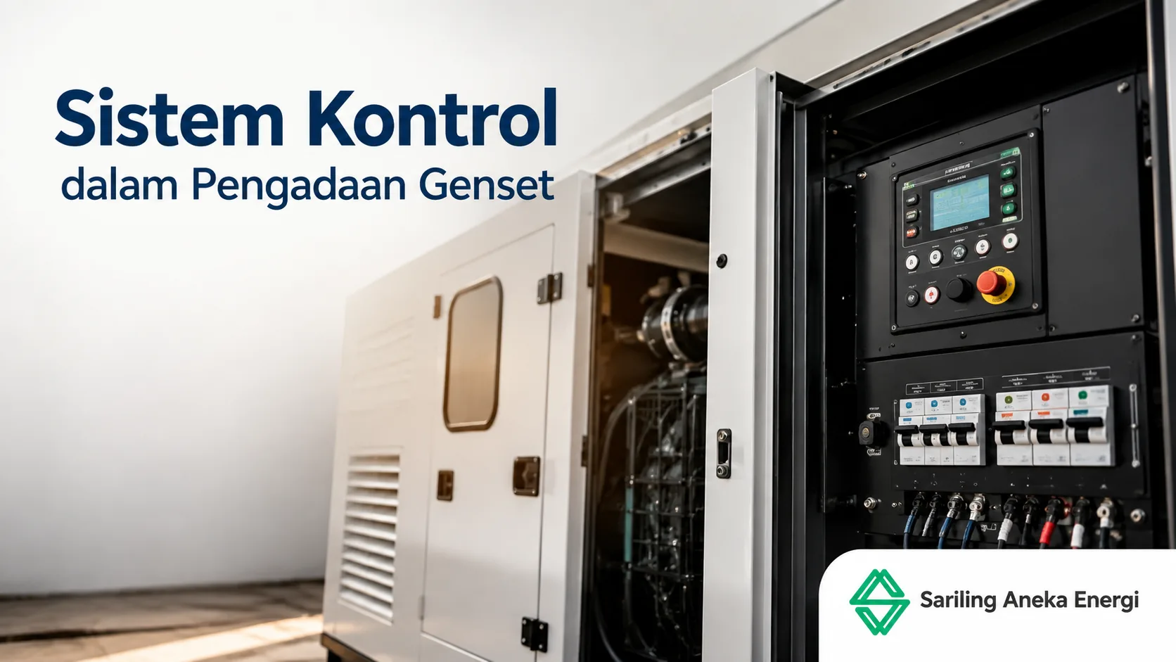 Sistem Kontrol dalam Pengadaan Genset dengan panel kontrol genset modern