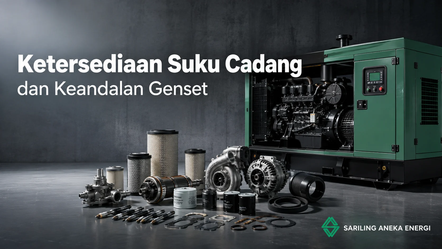 Ketersediaan suku cadang genset untuk menjaga keandalan dan kinerja genset
