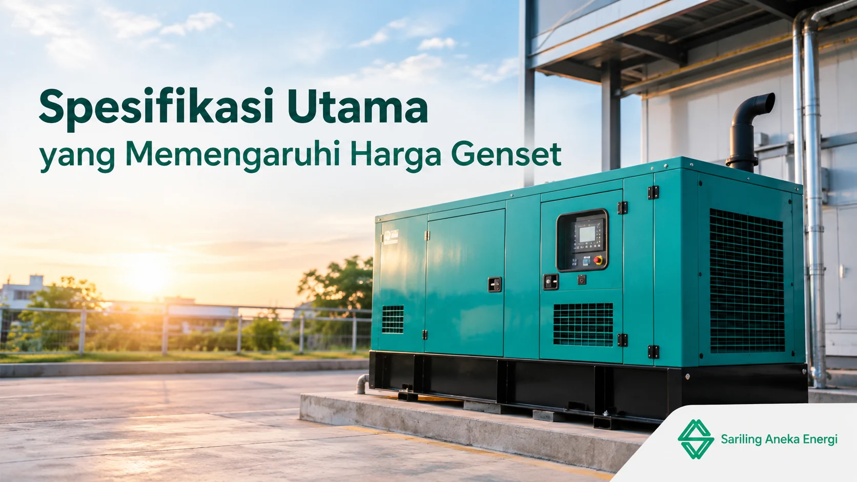 Spesifikasi utama yang memengaruhi harga genset