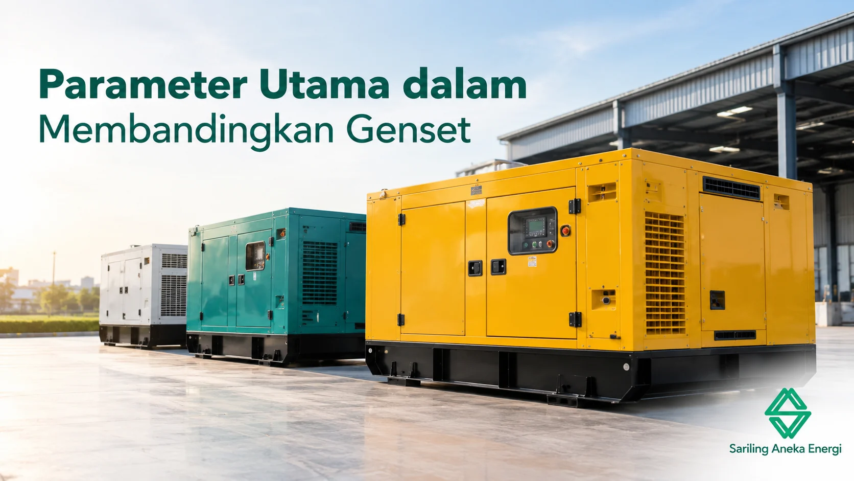 Membandingkan genset berdasarkan performa dan spesifikasi