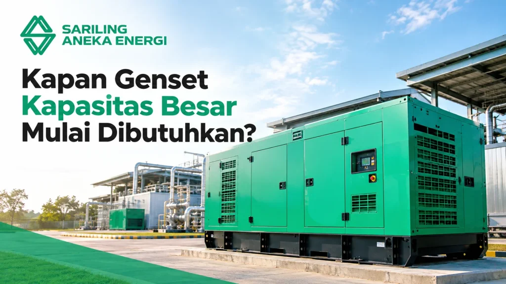 Genset Cummins 500 kVA kapasitas besar untuk kebutuhan listrik fasilitas