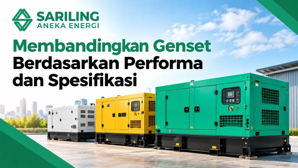 Tender pengadaan genset Cummins 500 kVA berdasarkan performa dan spesifikasi