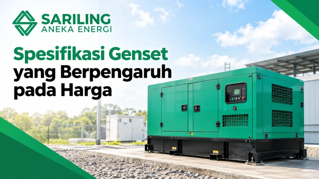 Harga genset Cummins 500 kVA industrial berdasarkan spesifikasi